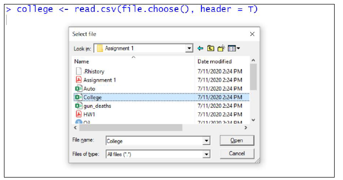 importing data