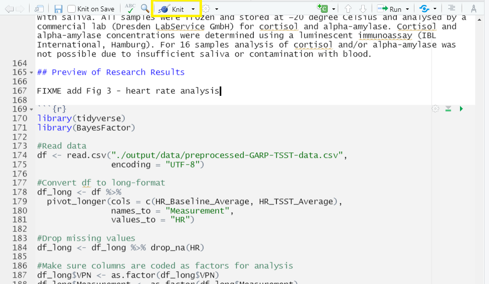 code chunk with plot1 code